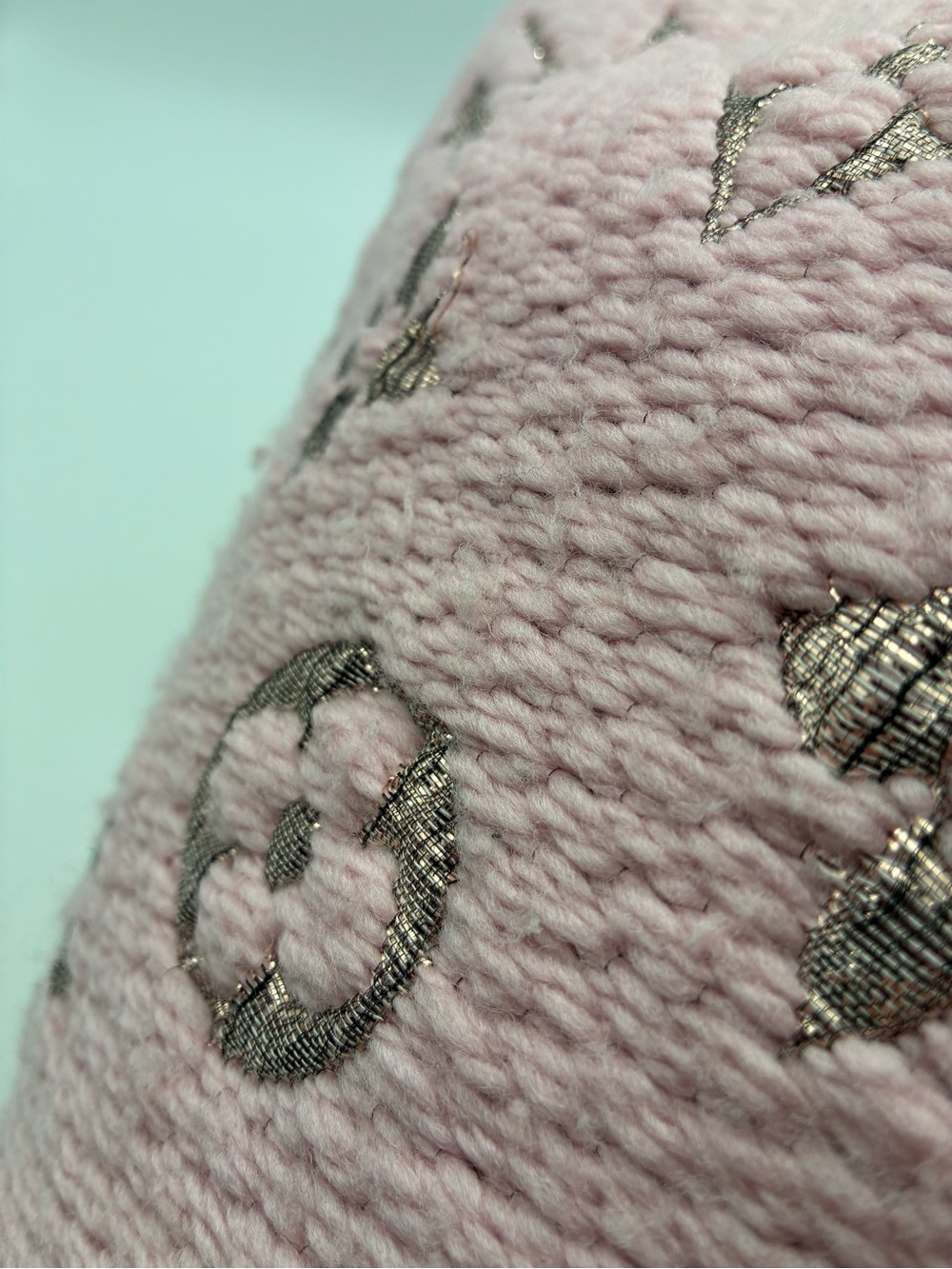 Louis Vuitton Blush Pink Monogram logomania wool scarf - Picture 11 of 12